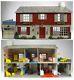 (6 Rooms Complete With Furniture) 1950s Marx Vintage Tin Dollhouse 116 Scale
