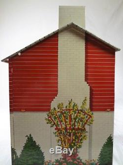 (6 Rooms Complete with Furniture) 1950s Marx Vintage Tin Dollhouse 116 Scale