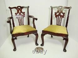 70's John Hodgson Dollhouse Miniature Carved Wood Chippendale Side Chair #1 of 3