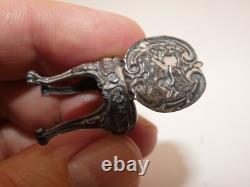 ATTRACTIVE MINIATURE SILVER DOLLS HOUSE FURNITURE SET London 1969/1970