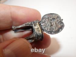 ATTRACTIVE MINIATURE SILVER DOLLS HOUSE FURNITURE SET London 1969/1970