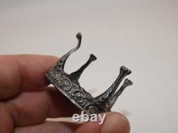 ATTRACTIVE MINIATURE SILVER DOLLS HOUSE FURNITURE SET London 1969/1970