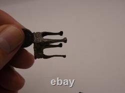 ATTRACTIVE MINIATURE SILVER DOLLS HOUSE FURNITURE SET London 1969/1970