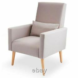 Accent Stylish Grey Rocking Chair Nursery Chair With Cushion