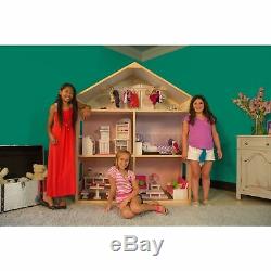 American Girl Doll House Jumbo Furniture Tall Play Girls Large Mansion 18 Dolls