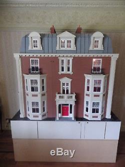 Anglia Dolls house double fronted Victorian Villa. OOAK 28 rooms + hallways