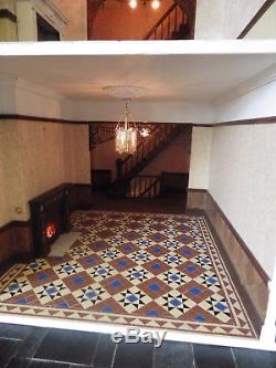 Anglia Dolls house double fronted Victorian Villa. OOAK 28 rooms + hallways
