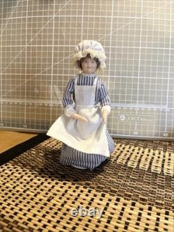 Ann Lucas Victorian Maid Dolls House Miniature 112 Porcelain Doll