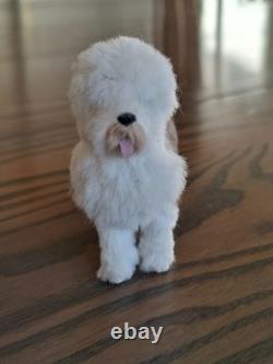 Annie Willis 112 Dolls House Miniature Vintage Old English Sheepdog Fur Animal