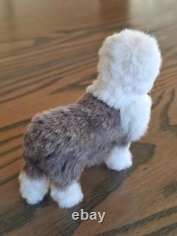 Annie Willis 112 Dolls House Miniature Vintage Old English Sheepdog Fur Animal