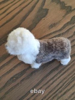 Annie Willis 112 Dolls House Miniature Vintage Old English Sheepdog Fur Animal