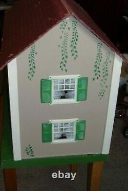 Antique 1930's Schoenhut knockdown Doll House with original box