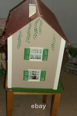 Antique 1930's Schoenhut knockdown Doll House with original box