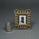 Antique 19th Century Miniature Brass Ring Photo Frame 2 Circa 1870 Doll House