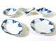 Antique Blue Onion Dolls House Miniature Porcelain Set Of 5 Q114