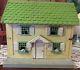 Antique C1920 Rare Large Size Schoenhut 4 Room Doll House Withgreen Shingled Roof