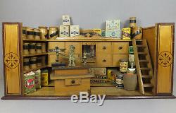 Antique C19th German Christian Hacker Dollhouse Grocery Store Shop Room Box