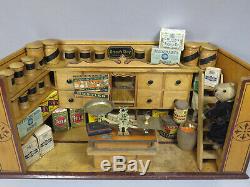 Antique C19th German Christian Hacker Dollhouse Grocery Store Shop Room Box