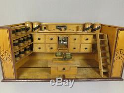 Antique C19th German Christian Hacker Dollhouse Grocery Store Shop Room Box