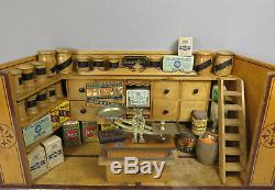 Antique C19th German Christian Hacker Dollhouse Grocery Store Shop Room Box