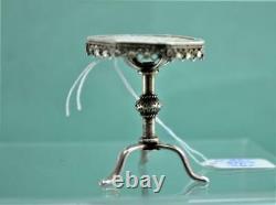 Antique Chinese Export Silver Miniature Dolls House Table 4.5 cm Hung Chong Co