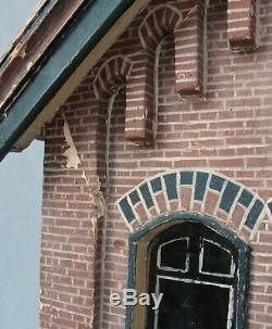 Antique Dollhouse, Amsterdam Warehouse, Exact architecture model made in 1905