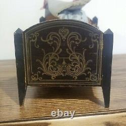 Antique Dollhouse Biedermeier Bed Miniature