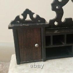 Antique Dollhouse Schneegas DESK Miniature Marble Furniture Doll c. 1880