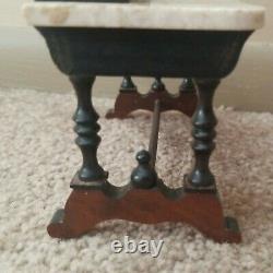 Antique Dollhouse Schneegas DESK Miniature Marble Furniture Doll c. 1880