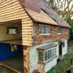 Antique Dolls House, A Wealdon (vernacular)16th Scale Model (A Rare Item)