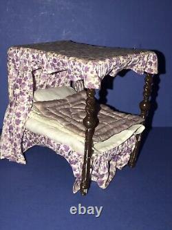 Antique Dolls House Miniature. A Fine Westacre Four Poster Bed. Original