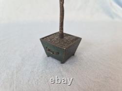 Antique Dolls House Miniature Orange Tree Cold Painted Bronze
