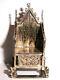 Antique English Sterling Silver Miniature Coronation Throne Doll House Saunders