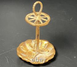 Antique Erhard & Sohne Ormolu Brass Miniature Umbrella Hall Stand Dolls House