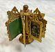Antique Fashion Doll House Ormolu Miniature Pictures Revolving Lithographs