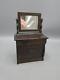 Antique German Doll House Miniature Wood Dresser With Mirror & Drawers