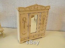 Antique German Dolls House Furniture Bedroom Suite Schneegas / Gottschalk