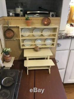 Antique German Large kitchen doll house Room Box