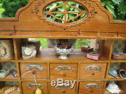 Antique German Wooden Grocery Store By Moritz Gottschalk Circa 1910