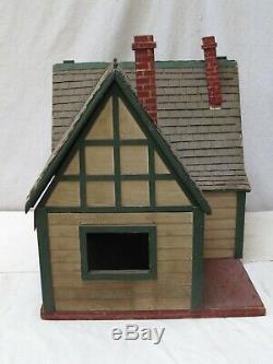 Antique Hand Made Wood Doll House c. 1920 American Primitive
