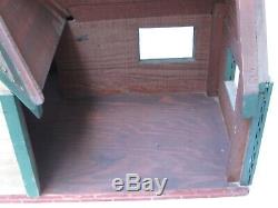 Antique Hand Made Wood Doll House c. 1920 American Primitive