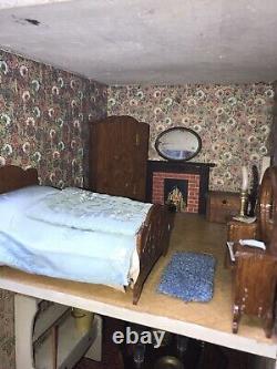 Antique Lines Bros Dolls House And Contents Circa 1919