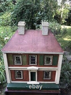 Antique Lines Bros Dolls House And Contents Circa 1919