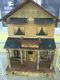 Antique Lithographed Wooden Bliss Doll's House