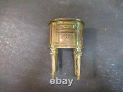 Antique Miniature Doll House Table Jewelry Box French Miniature 4 1/2
