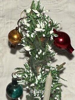 Antique Miniature Doll house Primitive Christmas Feather Tree