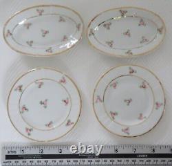 Antique Miniature Dolls China Dinner Service DUCK SAUCEBOATS 15 pieces Roses