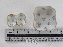 Antique Miniature Dolls China Dinner Service DUCK SAUCEBOATS 15 pieces Roses