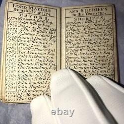 Antique Miniature Dolls House London Almanac Stamped And Dated 1795. L@@k