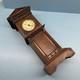 Antique Miniature Long Case Grandfather Clock Dolls House Mantle Ticking Tlc